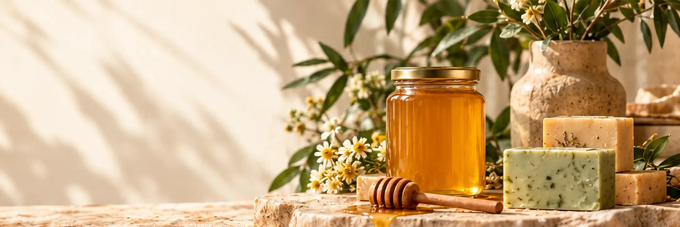 Miel, jabón y productos de cuidado personal